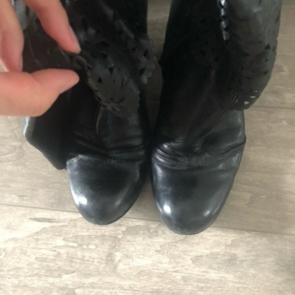 Italian Leather Knee High Boots - Picture 3 of 7